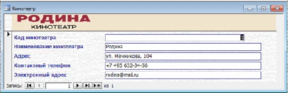 Database Cinema Access