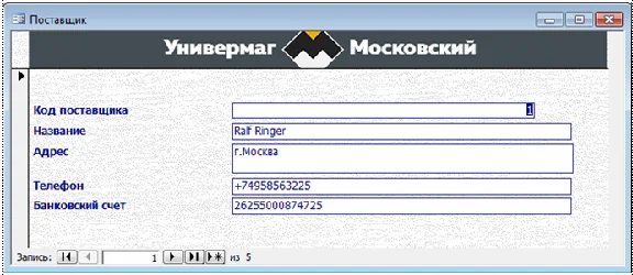 Database Department Store Access