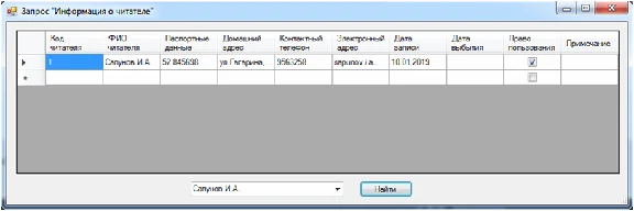 Database Book Rental C#