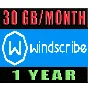 WINDSCRIBE VPN | 1 ГОД: 30 GB/МЕСЯЦ ✅ ПОЛНЫЙ ДОСТУП 🔥