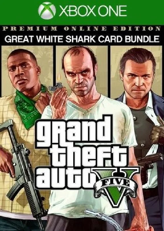 GTA V: Premium Edition XboxOne Key & White Shark Card🔑