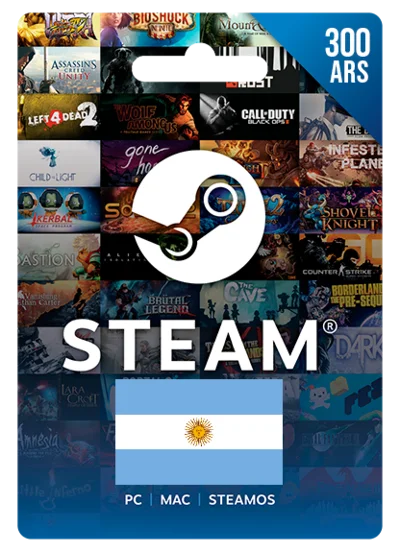 ⚡️Steam 300 ARS (Аргентина)💥Gift Card [Без комиссии]