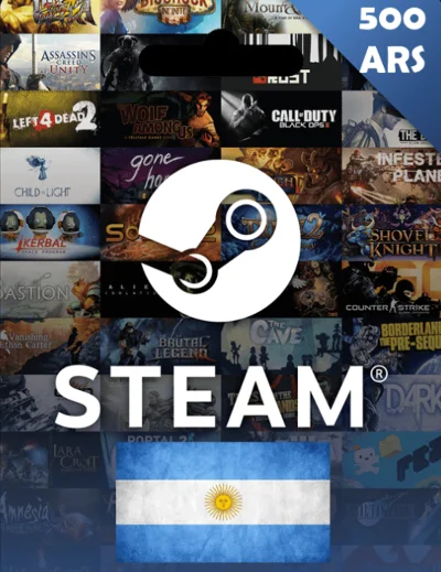 ⚡️Steam Wallet 💥Gift Card - 500 ARS (Argentina)
