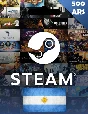 ⚡️Steam Wallet 💥Gift Card - 500 ARS (Argentina)