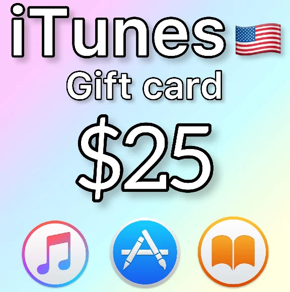 🎧 iTunes Gift Card $25 (USA) 💰🎁