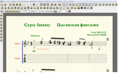 GYPSY FANTASY by Krasny for 7-string guitar