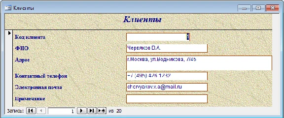 Database Access Store