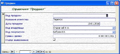 Database Real Estate Agency Access