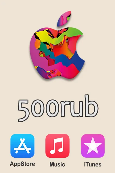 iTunes gift card 500 rubles | Apple iCloud iBook Music