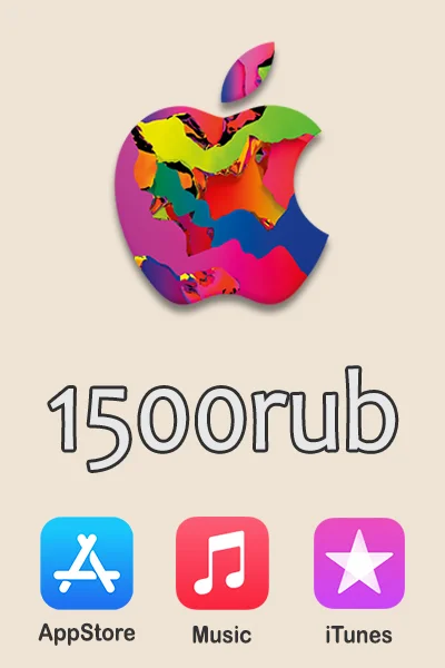 iTunes gift card 1500 rubles | Apple iCloud iBook Music