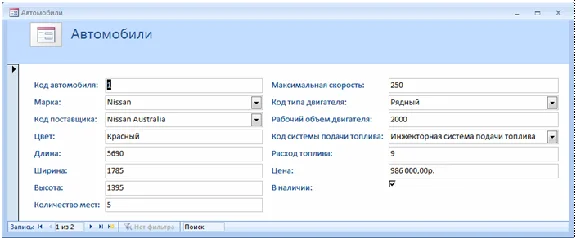 Database Avtosalon.mdb