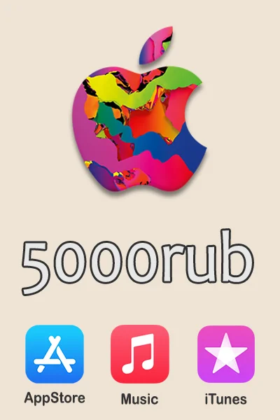 iTunes gift card 5000 rubles | Apple iCloud iBook Music