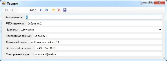 Database Hospital C#