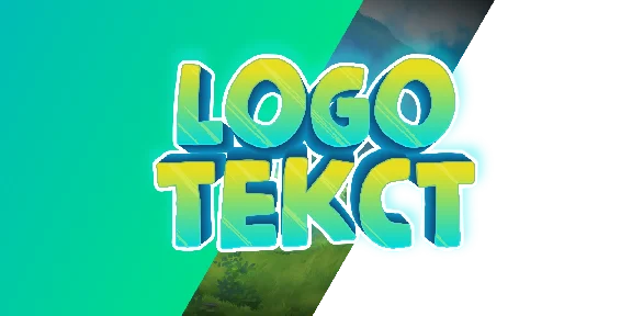 Beautiful gradient 3D Cyrillic text