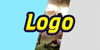 Beautiful sports game text for the channel header