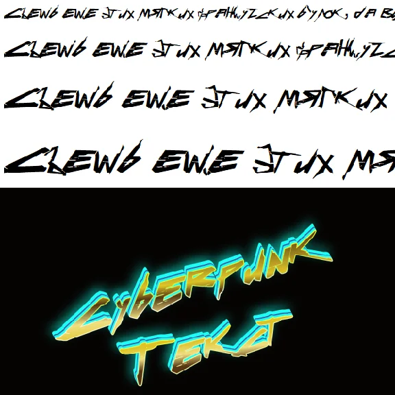 cyberpunk russian cyrillic cyberpunk font