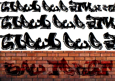 Русские граффити буквы GraffityB