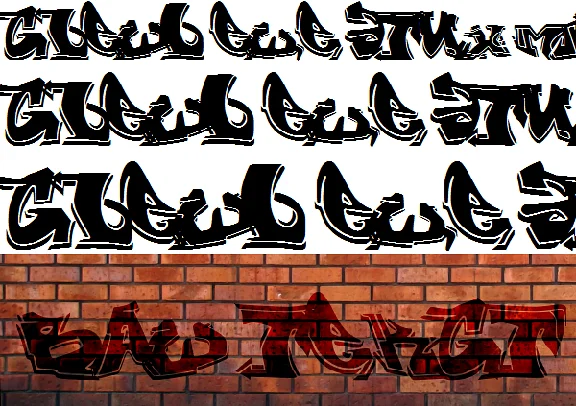Русские граффити буквы GraffityB