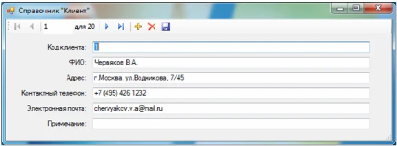 База данных Мебельный магазин C#