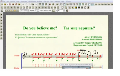 DO YOU BELIEVE ME by Rybnikov for 6-string guitar