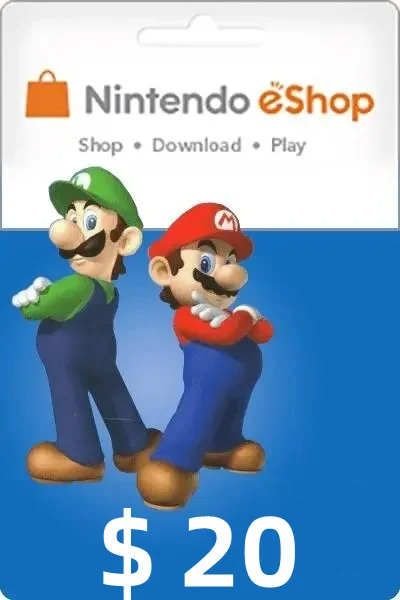 Nintendo eShop Gift Card ＄20-USA
