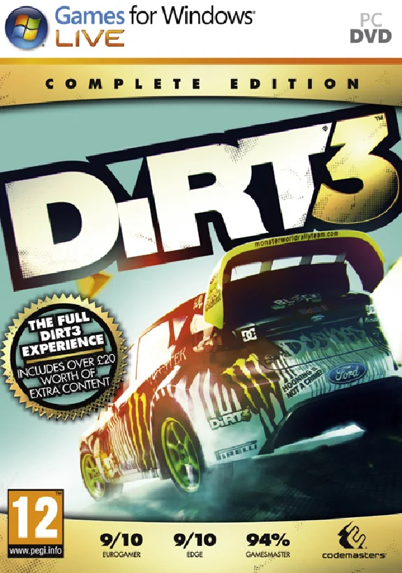 DiRT 3 (Colin McRae) - Ключ активации (GFWL CD-KEY)