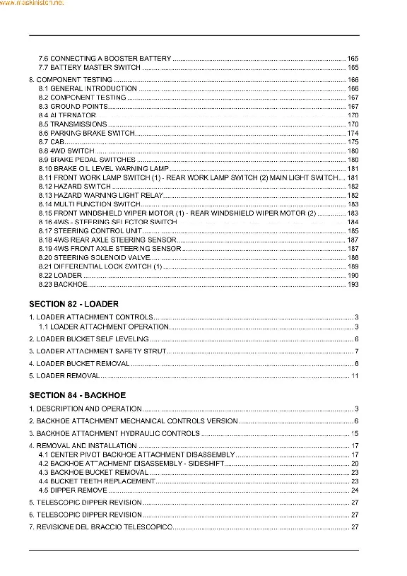 CASE 580/590/695 Service manual