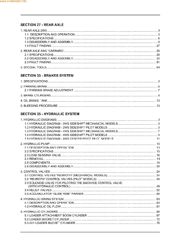 CASE 580/590/695 Service manual