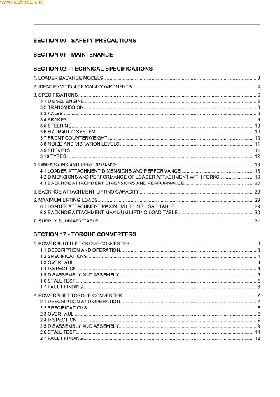CASE 580/590/695 Service manual