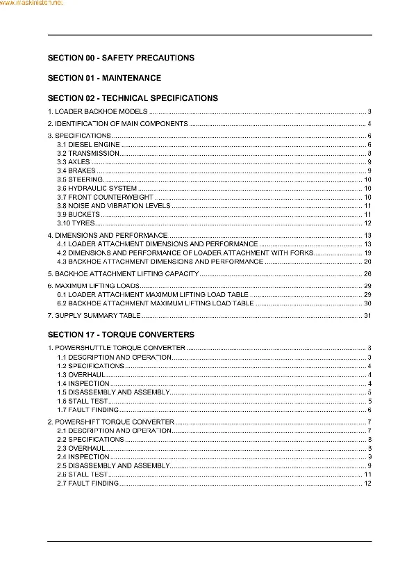 CASE 580/590/695 Service manual