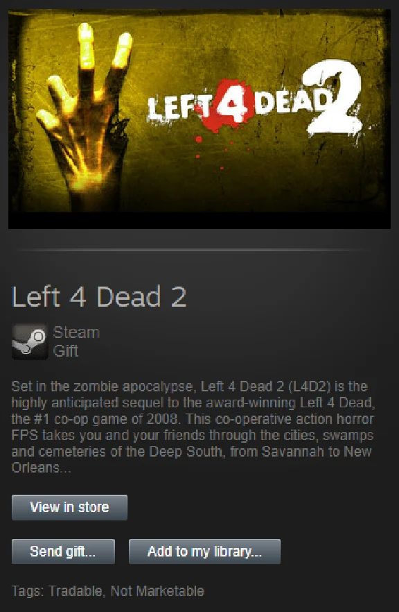 🔴Left 4 Dead 2 STEAM GIFT Region Free/ GLOBAL/ ROW🔴