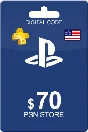 🔶PSN 70 USD($) USA [Top-Up Wallet] Official Key I