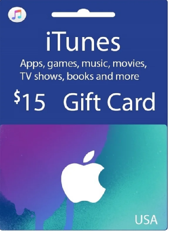 ITUNES GIFT CARD 15 $ USA
