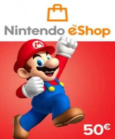 🎁 КАРТА ОПЛАТЫ NINTENDO ESHOP — 50 EUR [EU] | СКИДКИ