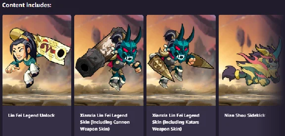 ✔️ Brawlhalla. Xianxia Bundle