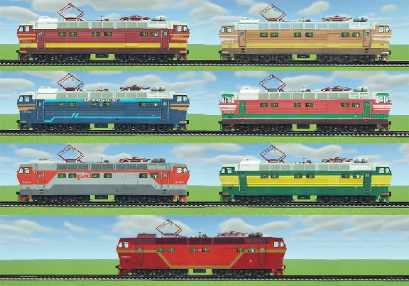 Electric locomotive CHS4T for Minecraft