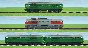 Diesel locomotive M62U and 2M62U for Minecraft