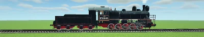 Steam locomotive series "E" for the game Minecraft