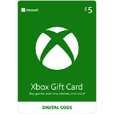 Xbox Microsoft Gift Card 5 £ GBP (UK) + GIFT 🎁