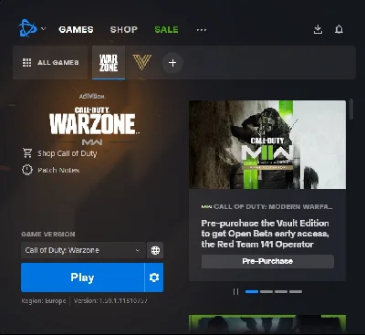 Call of Duty Account : Modernwarfare / warozone