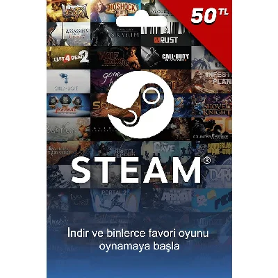 AUTO⚫Steam Wallet Gift Card 50 TL (Turkey)⚫