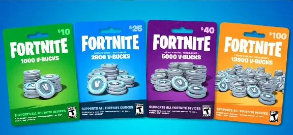 FORTNITE! 1000 - 2800 - 5000 - 13500 V-Bucks EPIC