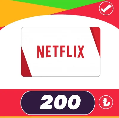 🎁0% FEE🌟 200 TL - NETFLIX GIFT CARD (TURKEY)