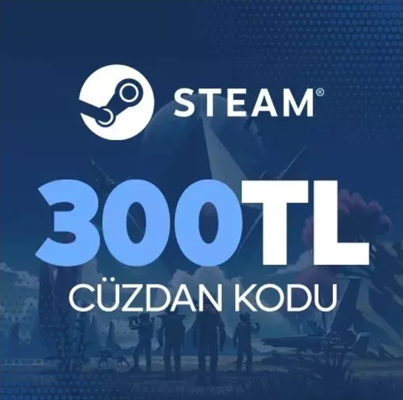 ✅Steam Wallet - 300 TL 🔥 Gift Card 🎁 0% Fee (TURKEY)