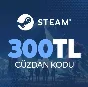 ✅Steam Wallet - 300 TL 🔥 Gift Card 🎁 0% Fee (TURKEY)