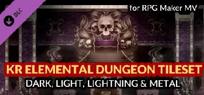 RPG Maker MV - KR Elemental Dungeon Tileset - Dark Ligh