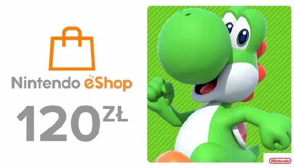 ⭐️ Nintendo eShop 120 PL Gift Card (Official 🔑KEY)