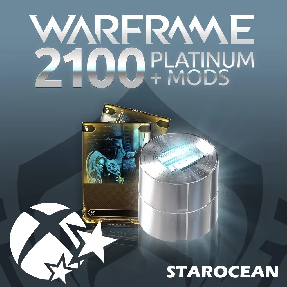 ⭐XBOX⭐ Warframe: 2100 Platinum + Dual Rare Mods