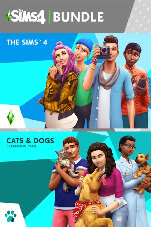The Sims 4 Plus Cats & Dogs Bundle XBOX ONE XS KEY🔑
