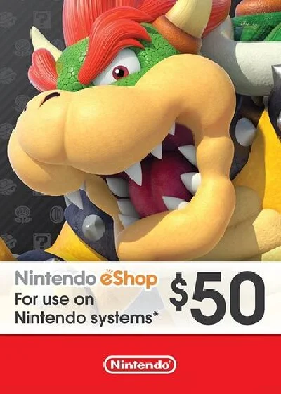 🔥🔥🔥Nintendo eShop  Card 50 USD (USA)✅